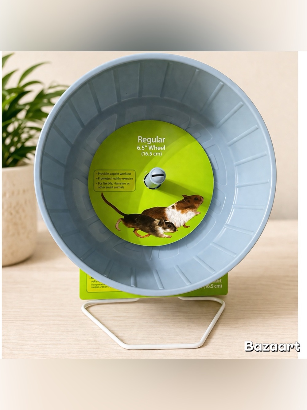 6.5” KAYTEE SILENT SPINNER Small Pet Exercise WHEEL Blue